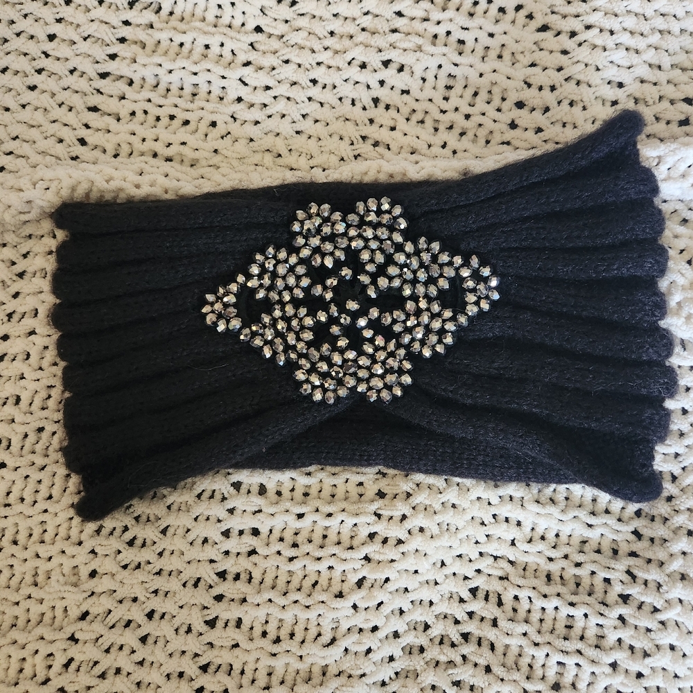 CC Knitted Black Headband